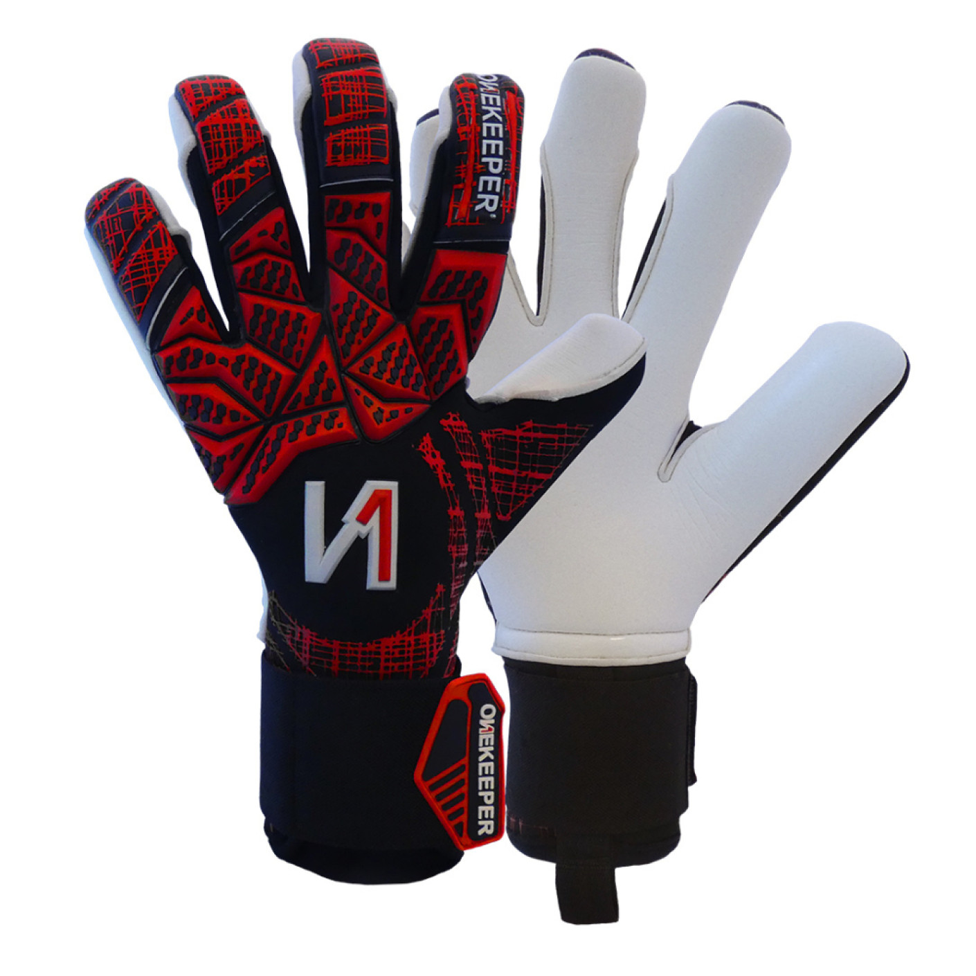 Onekeeper Finaty Keepershandschoenen Rood Zwart