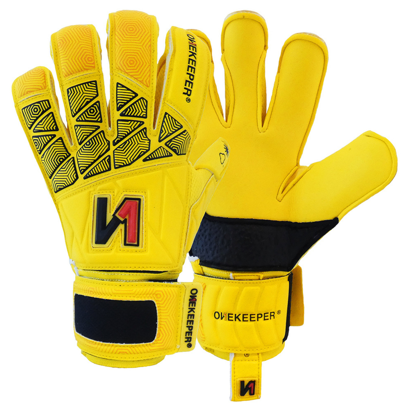 Onekeeper Vector Keepershandschoenen Kids Geel Zwart