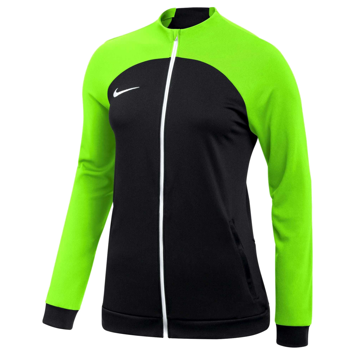 Nike Academy Pro Trainingsjack Dames Zwart Neongeel Wit