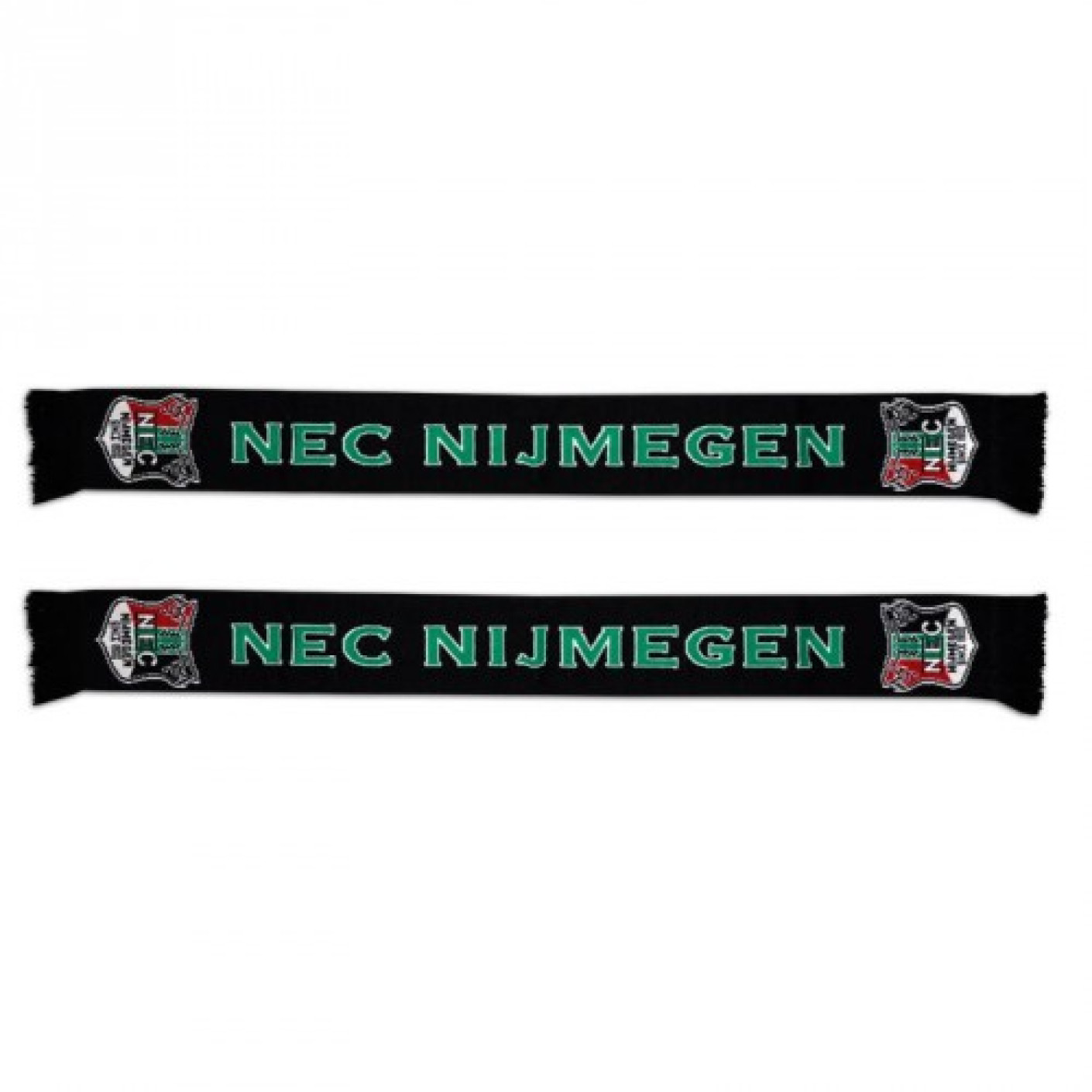 Gebreide sjaal N.E.C. Nijmegen zwart