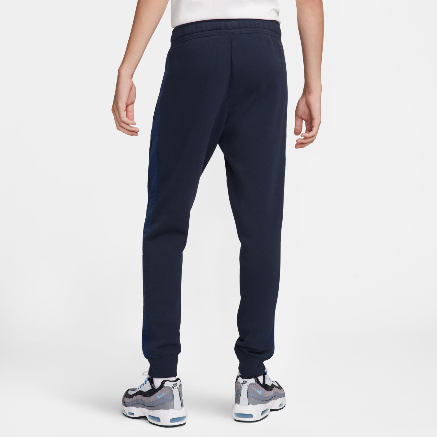 nike navy fleece joggers