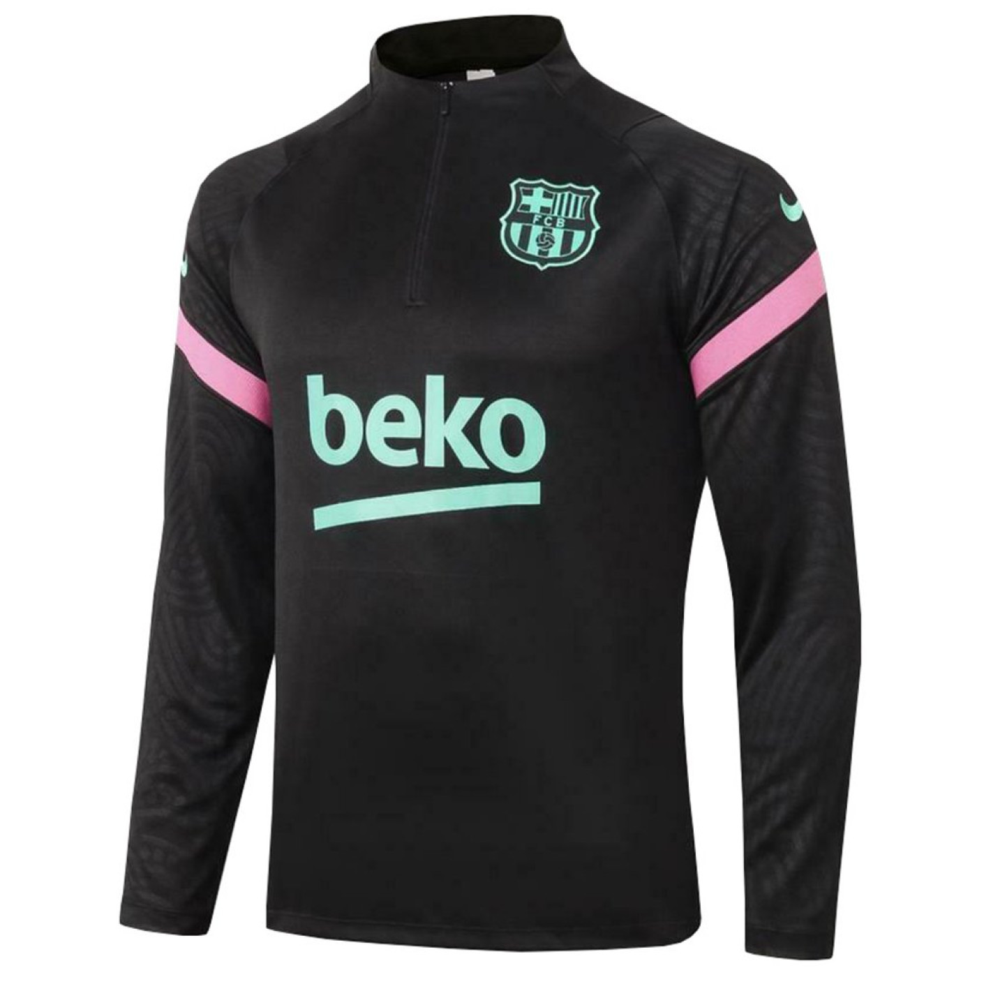 Nike FC Barcelona Dry Strike Trainingstrui 2020-2021 Kids Zwart