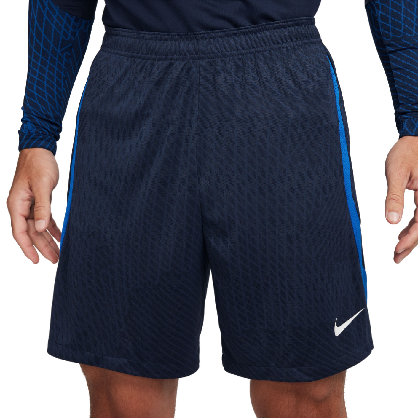 Nike Strike 23 Voetbalbroekje Donkerblauw Blauw Wit