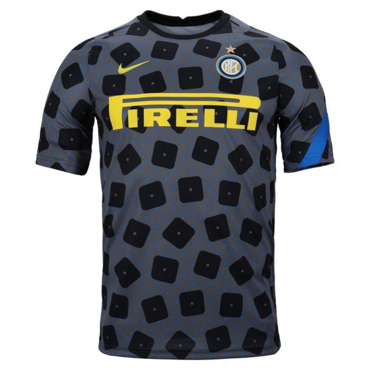 Nike Inter Milan Dry Trainingsshirt Pre Match 2020-2021 Donkergrijs