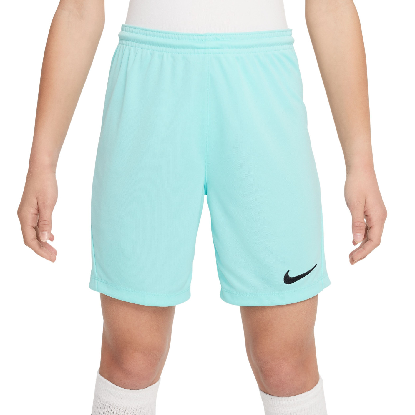 Nike Dri-FIT Park III Kids Turquoise Football Shorts