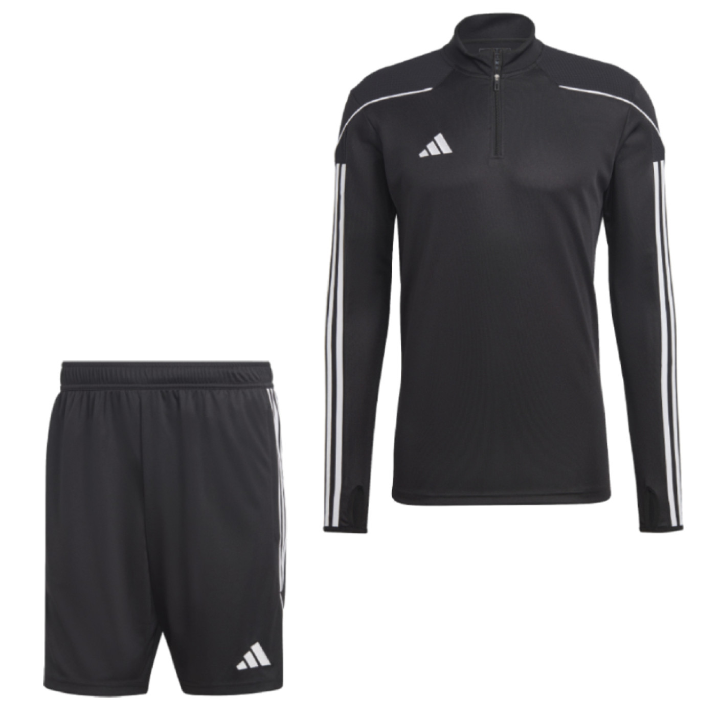 adidas Tiro 23 League Trainingsset 1/4-Zip Zwart Wit