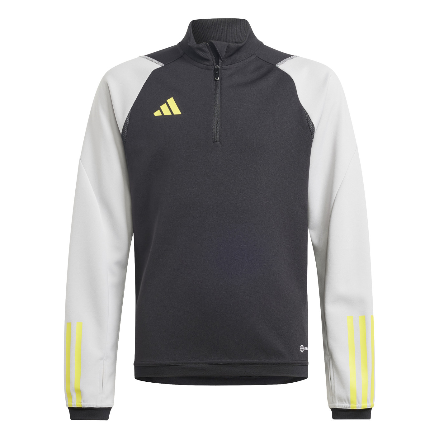 adidas Tiro 23 Competition Trainingstrui 1/4-Zip Kids Zwart Grijs Geel