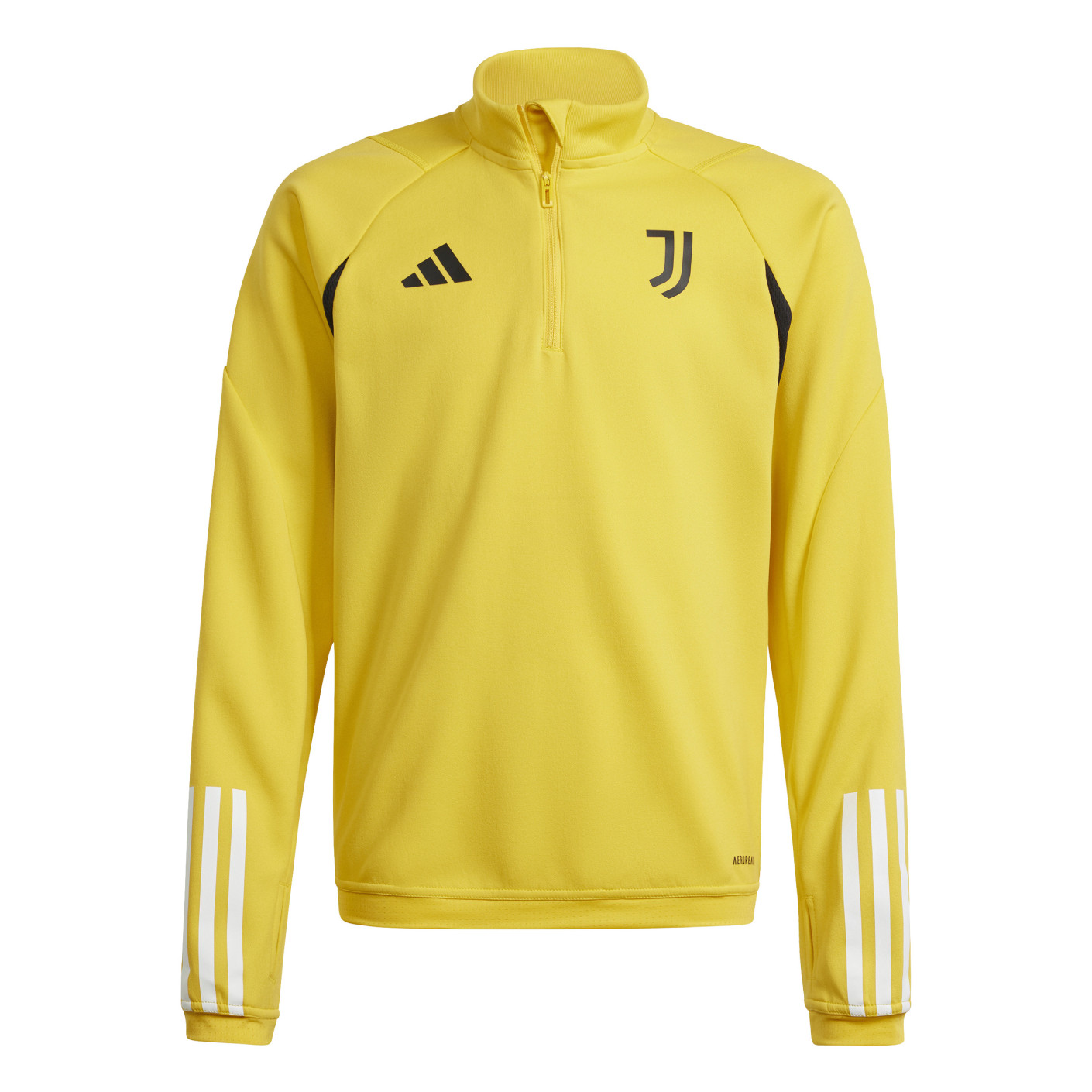 adidas Juventus Trainingstrui 1/4-Zip 2023-2024 Kids Geel Zwart