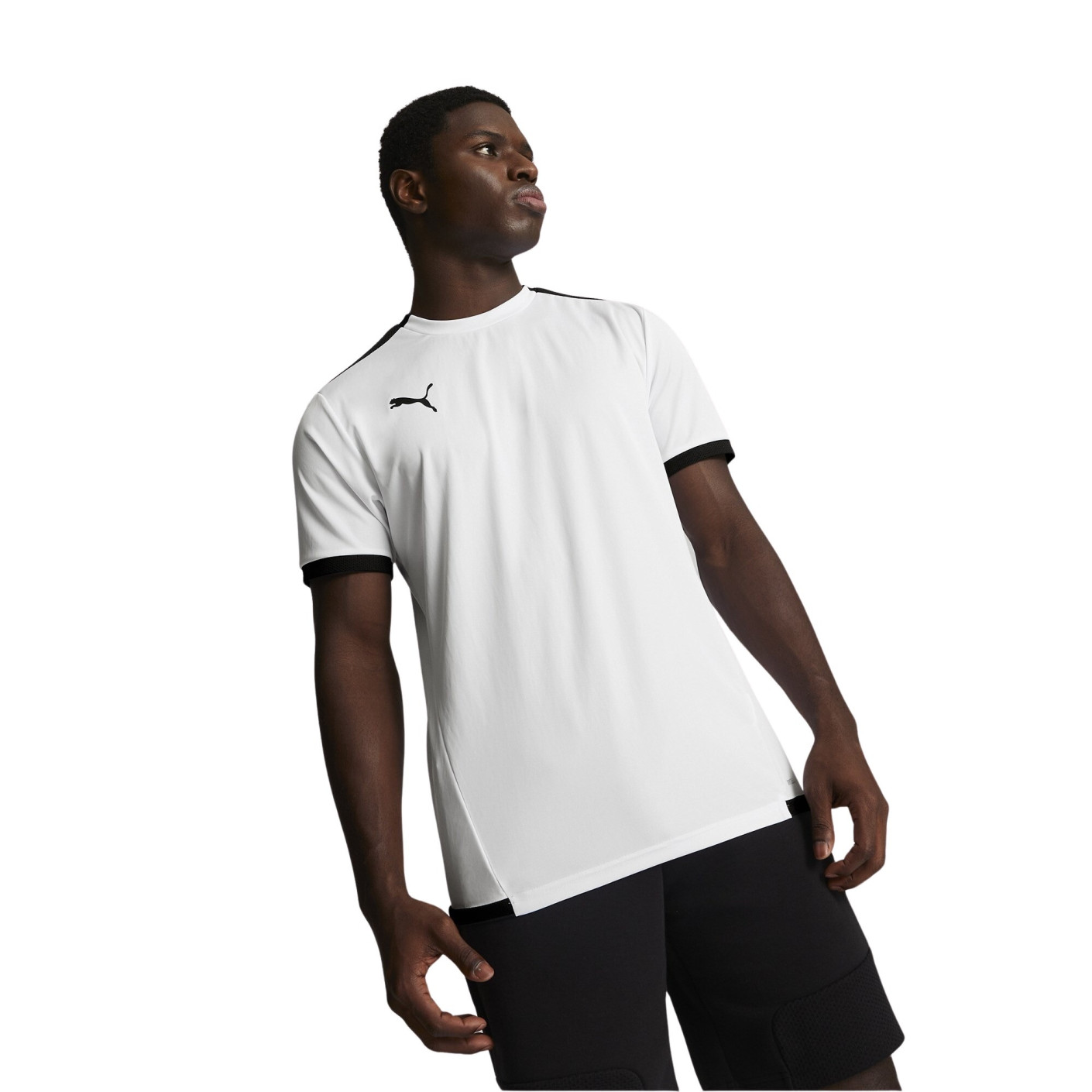 PUMA TeamLiga Football Shirt White Black