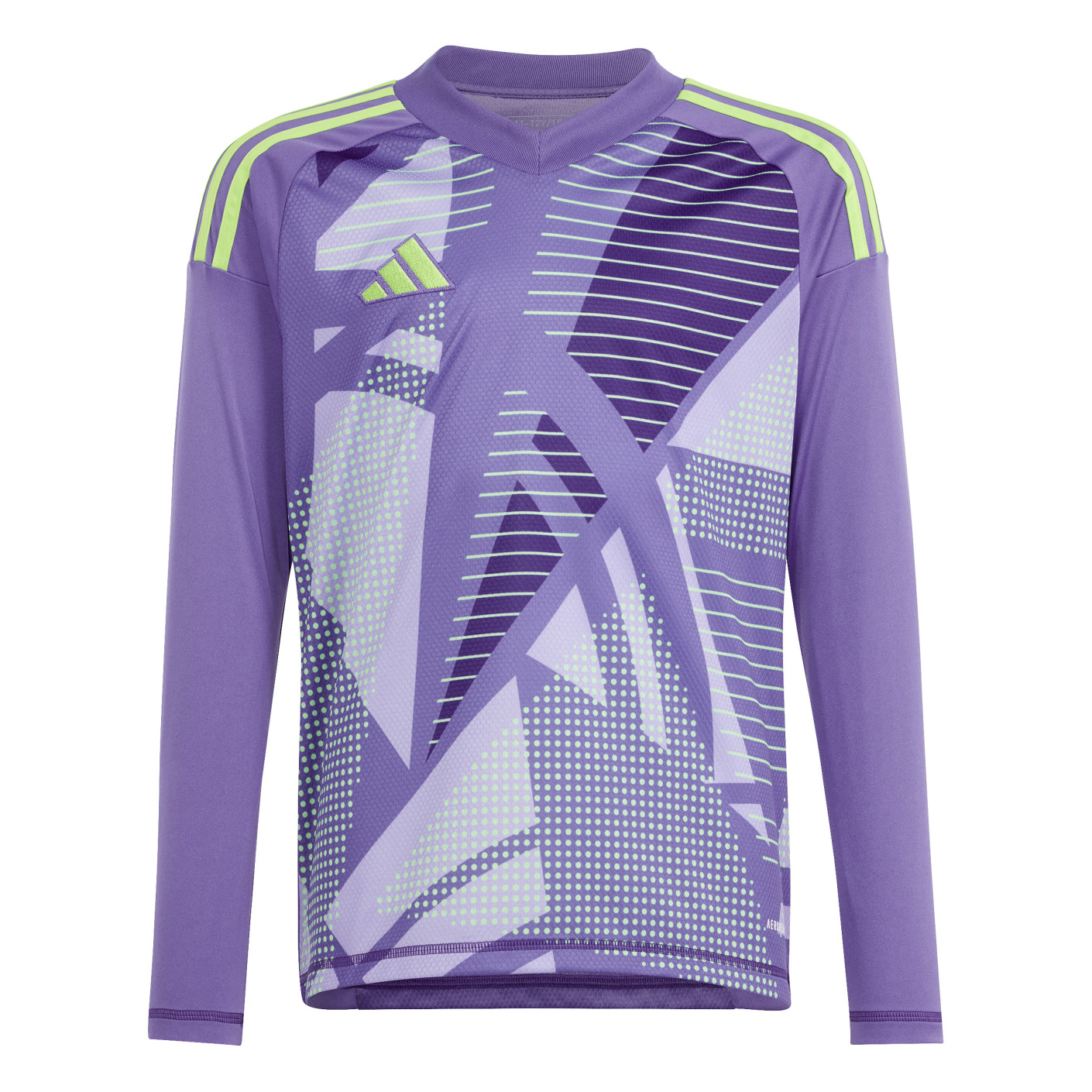 adidas Tiro 24 Competition Keepersshirt Lange Mouwen Kids Paars Lichtgroen