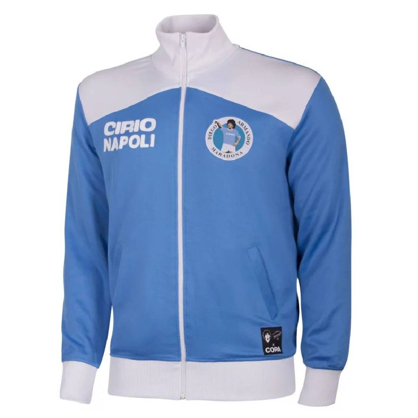 COPA Maradona x Napoli 1984 Retro Trainingsjack Lichtblauw Wit