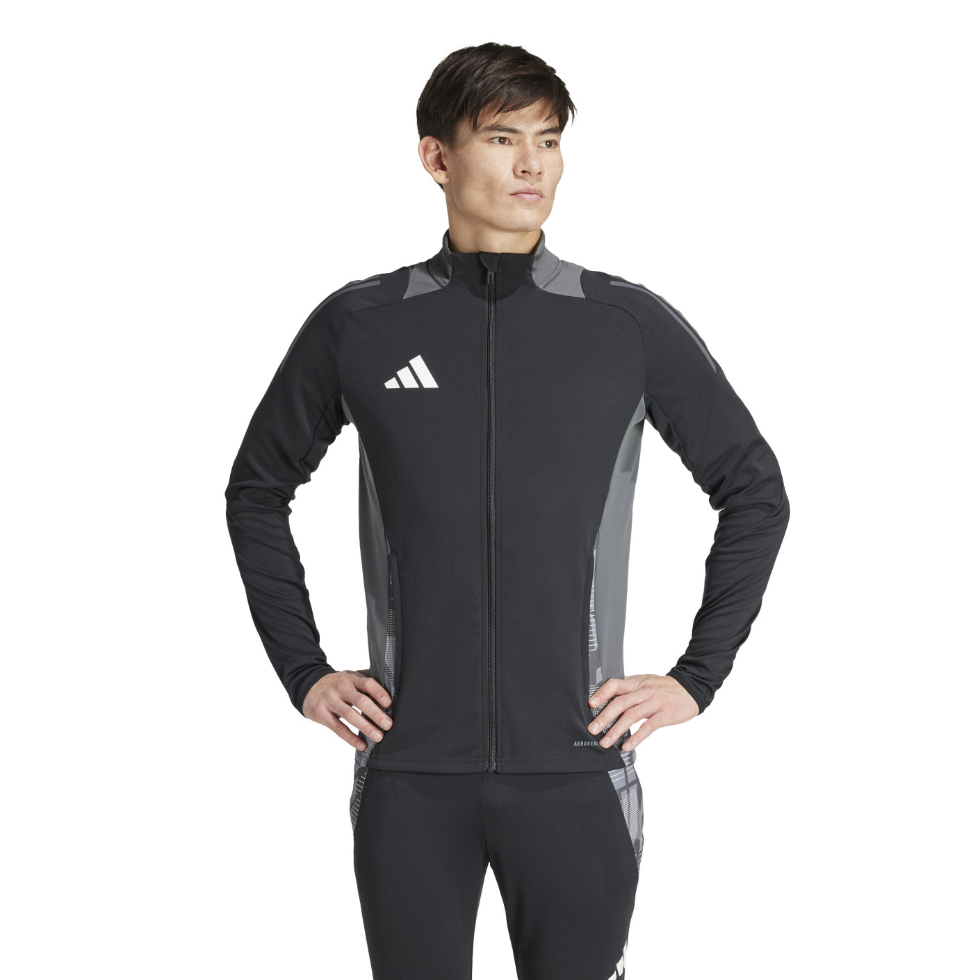 adidas Tiro 24 Competition Trainingsjack Zwart Donkergrijs