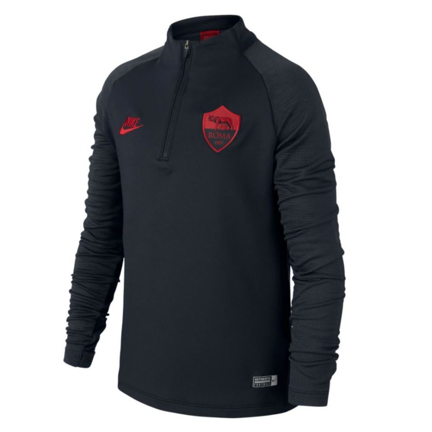 Nike AS Roma Dry Strike Trainingstrui 2019-2020 Kids Zwart Rood