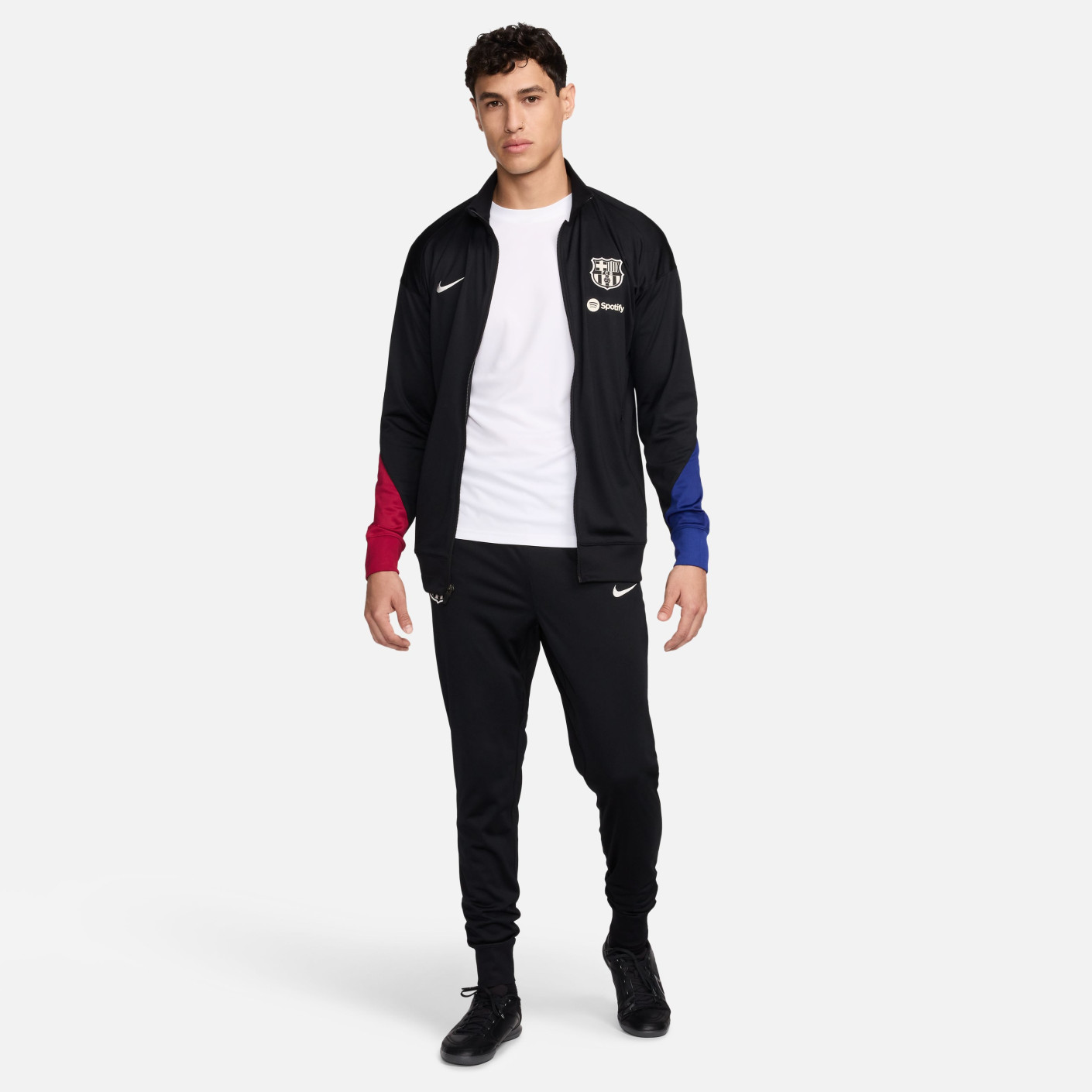 Nike FC Barcelona Strike Full-Zip Tracksuit 2024-2025 Black White