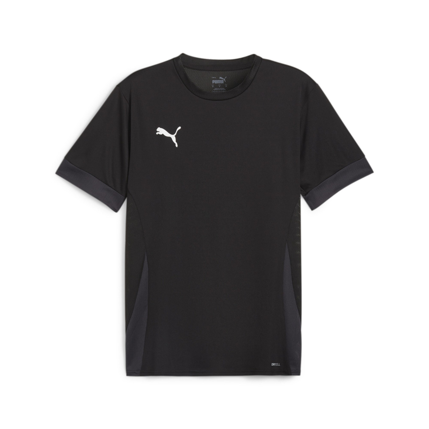 PUMA TeamGoal Matchday Football Shirt Black White Grey
