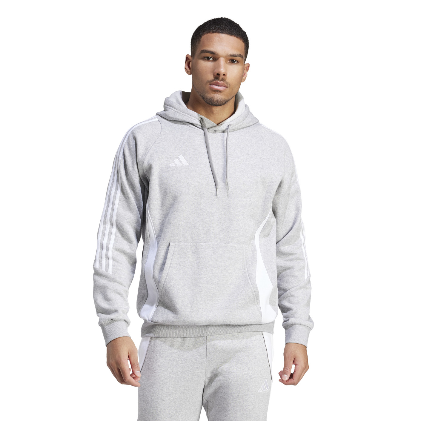 adidas Tiro 24 Sweat Hoodie Light Grey White