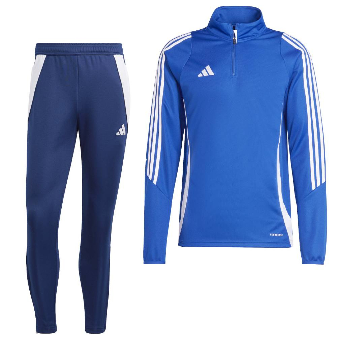 adidas Tiro 24 Trainingspak 1/4-Zip Blauw Donkerblauw Wit