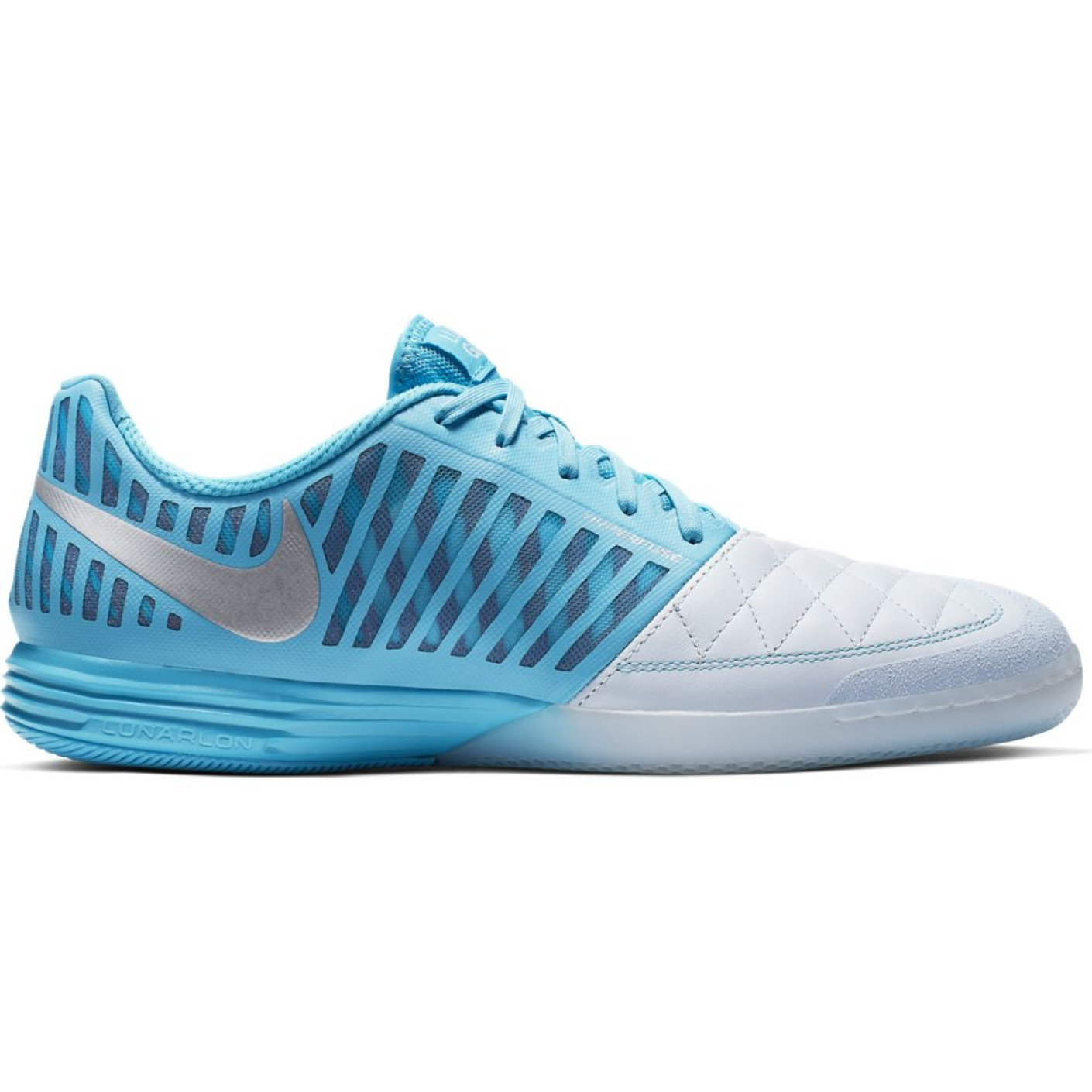 Nike LUNARGATO II Zaalvoetbalschoenen Blauw Wit Zilver