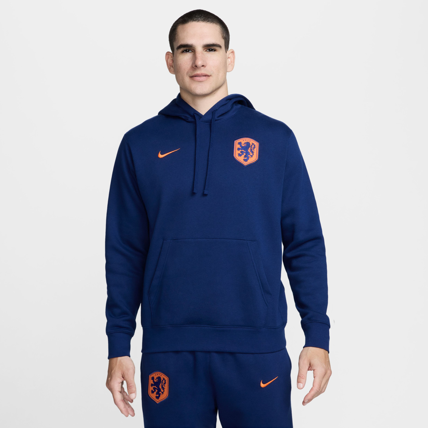 nike blue and orange hoodie