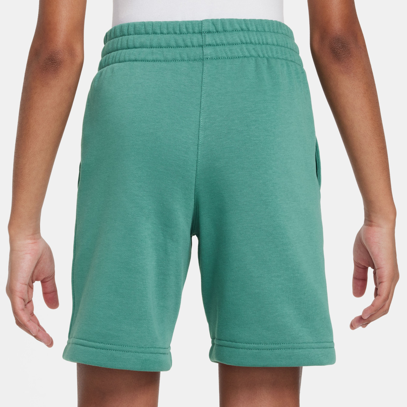 nike fleece shorts green