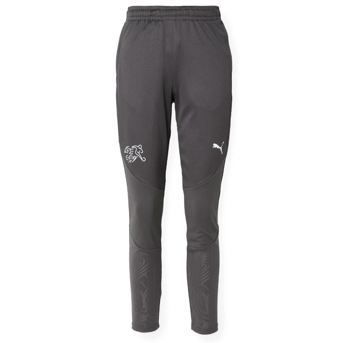 PUMA Zwitserland Trainingsbroek 2024-2026 Donkergrijs Wit