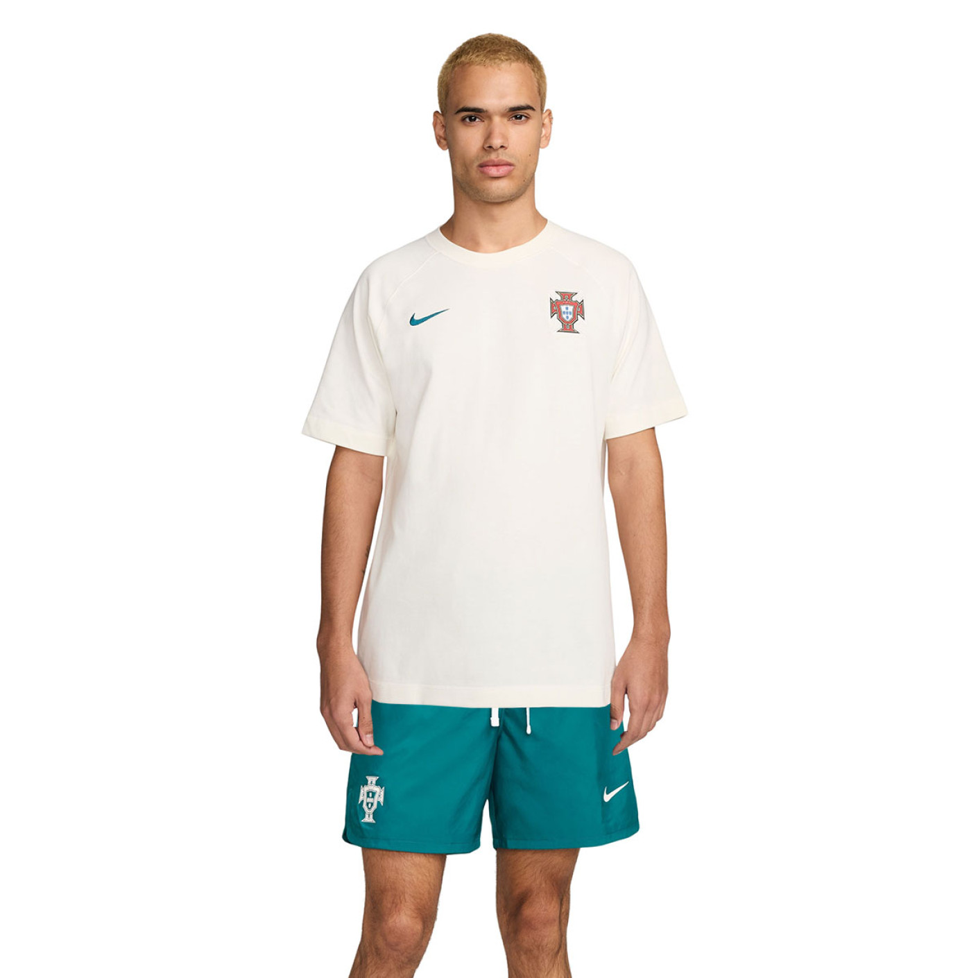 Nike Portugal Travel Zomerset 2024-2026 Beige Groen