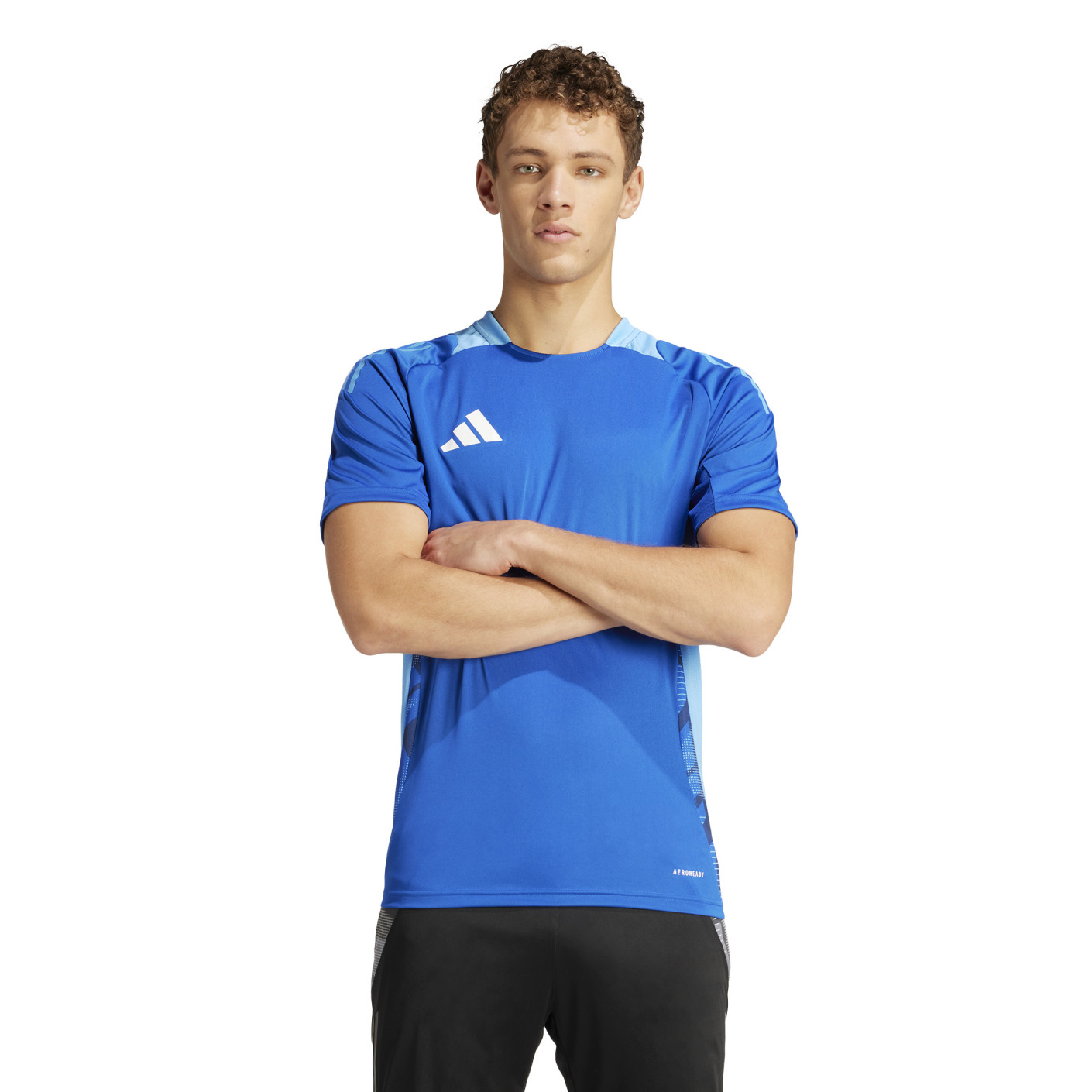adidas Tiro 24 Competition Trainingsshirt Blauw Lichtblauw