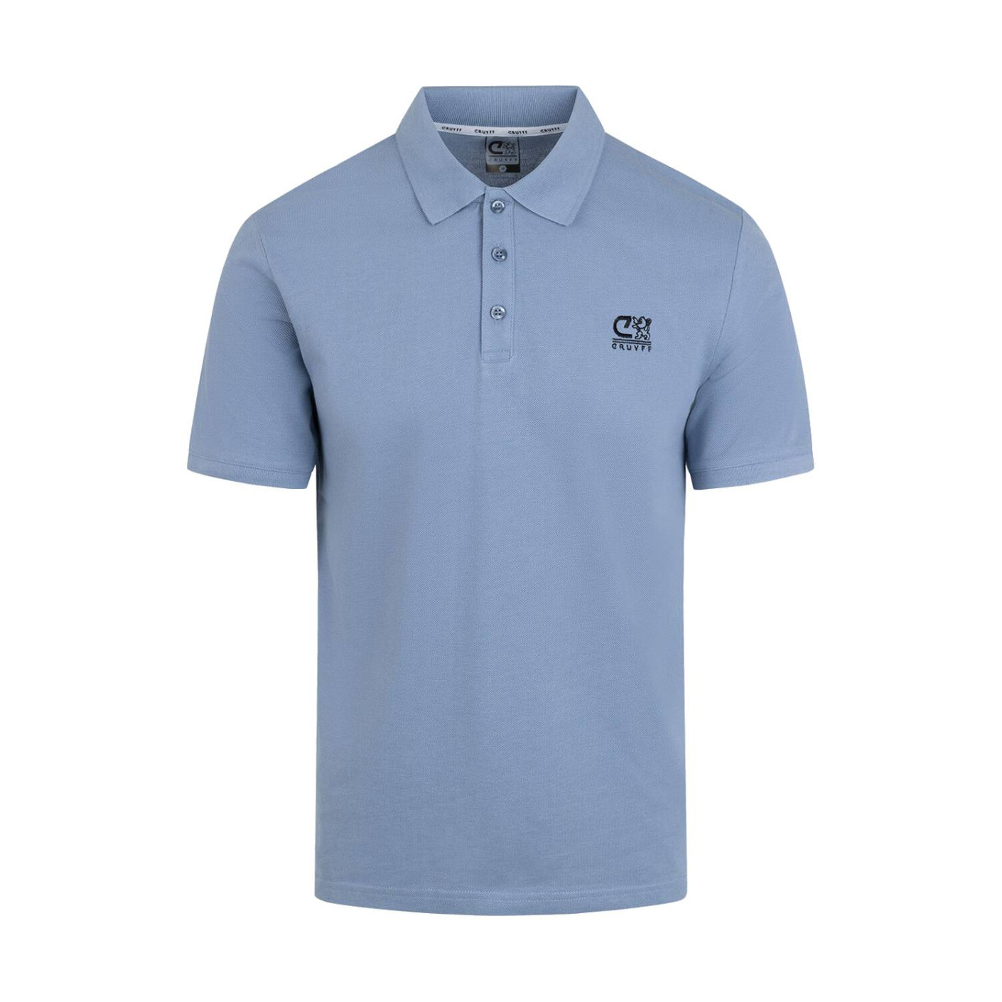 Cruyff Energized Polo Kids Grijsblauw Zwart