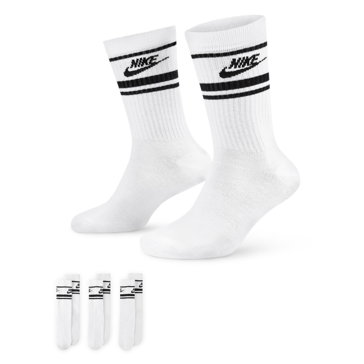 Nike Everyday Essential Sports Socks 3-Pack White Black