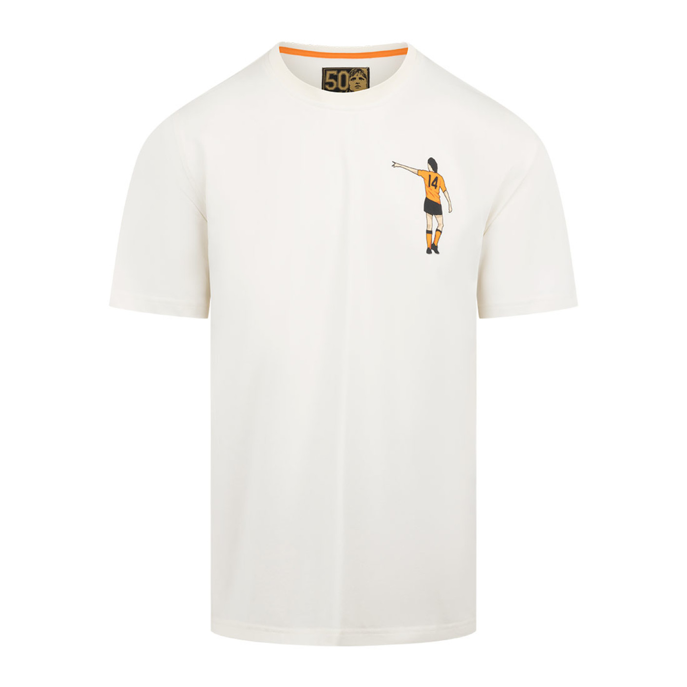 Cruyff Dos Rayas Graphic T-Shirt Wit