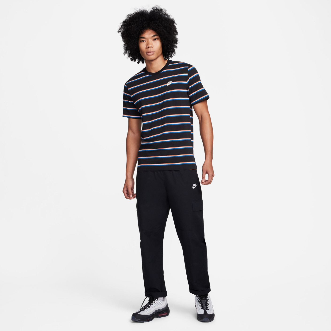 nike club stripe t shirt