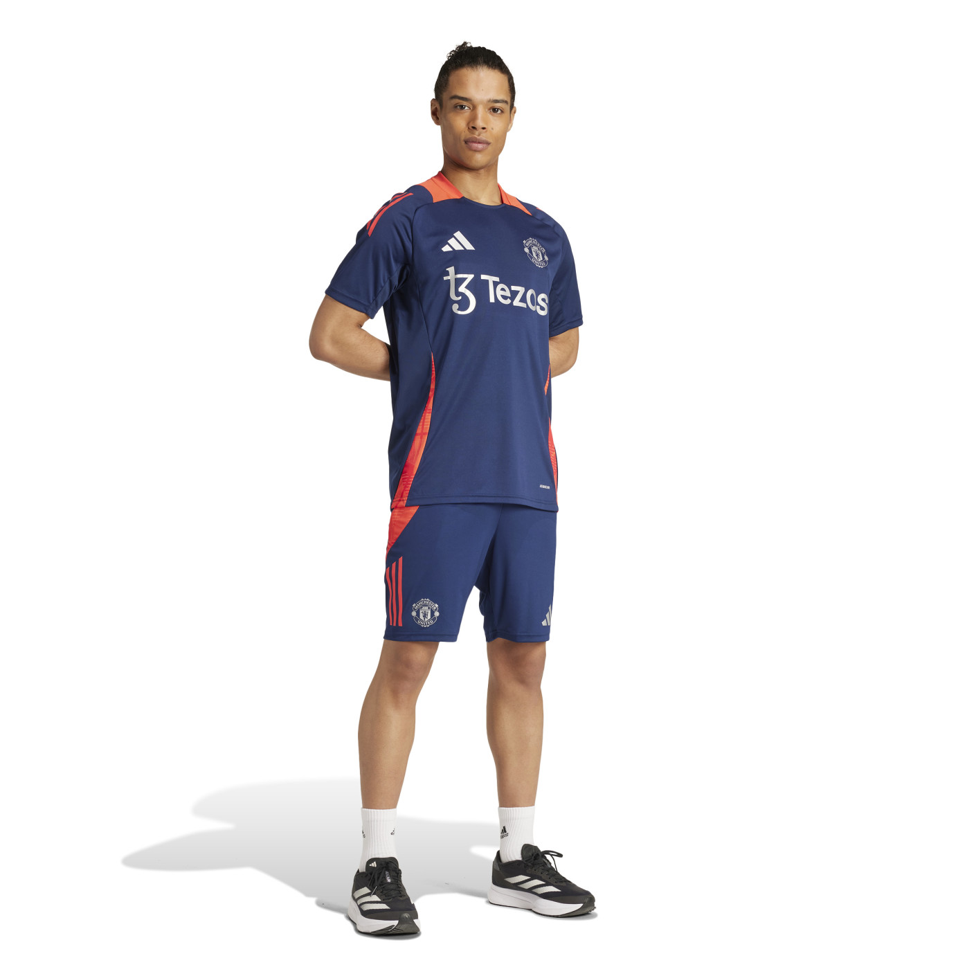 adidas Manchester United Training Set 2024-2025 Dark Blue Red Silver