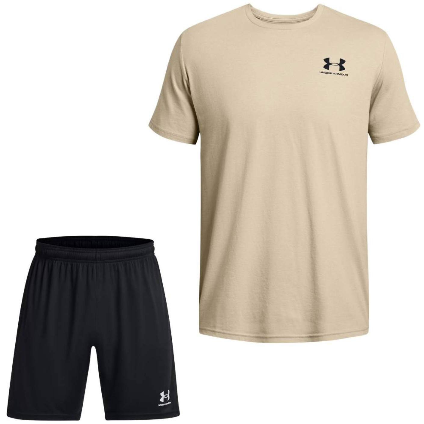 Under Armour Sportstyle Left Chest Logo Summer Set Beige Black