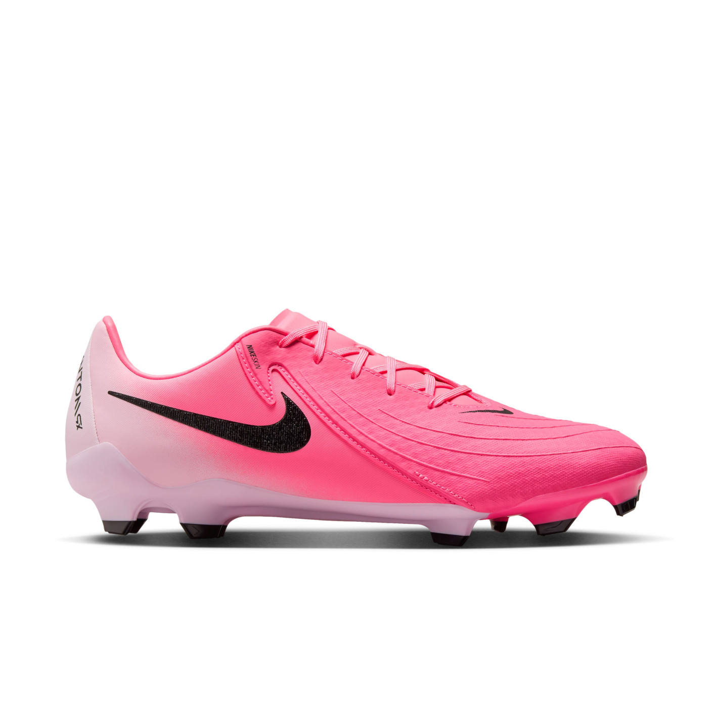 Nike Phantom GX II Academy Grass/Artificial Grass Football Shoes (MG) Hot Pink Light Pink Black