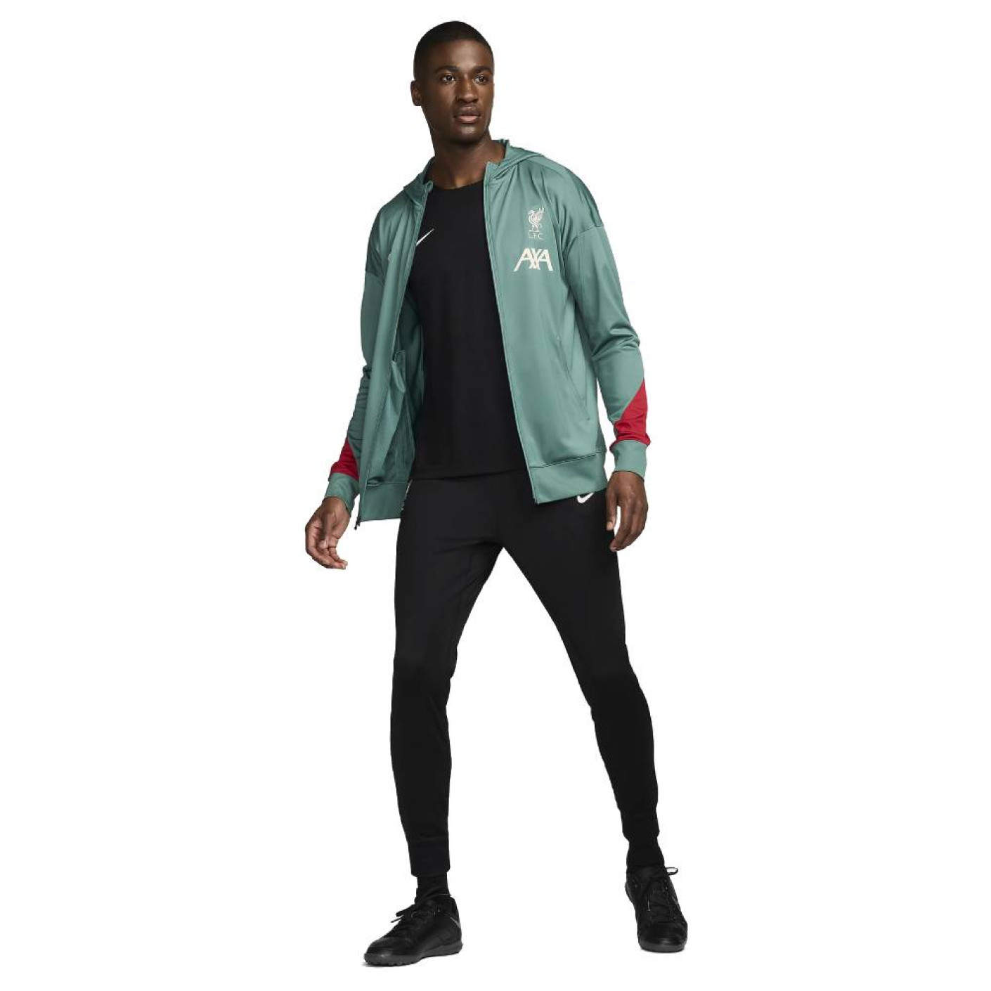 Nike Liverpool Strike Full-Zip Hooded Tracksuit 2024-2025 Green Black Red