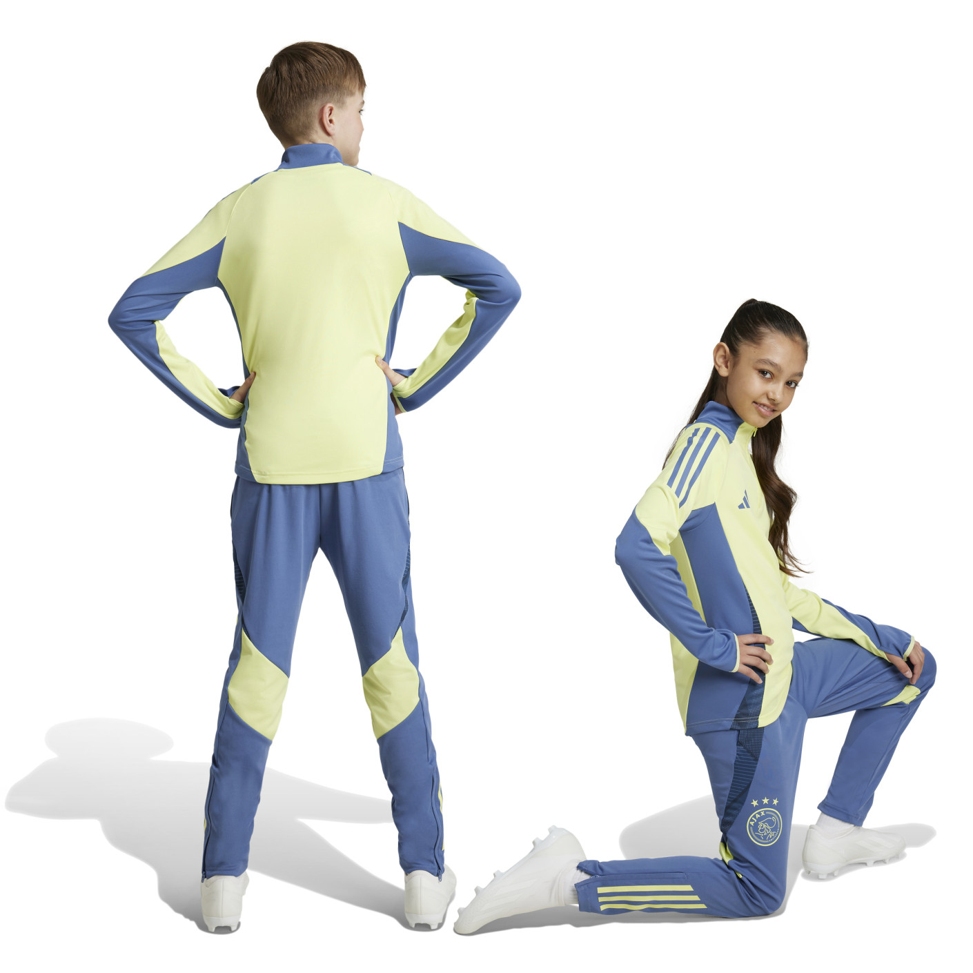 blue and yellow adidas tracksuit