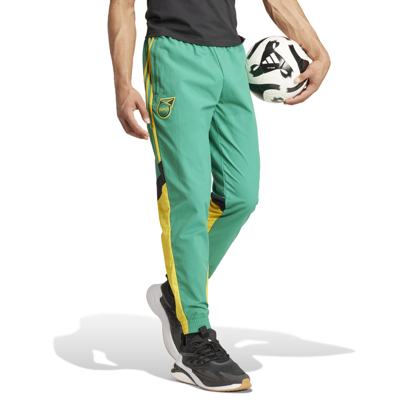 adidas Jamaica Culturewear Trainingsbroek Woven 2024-2026 Groen Geel Zwart