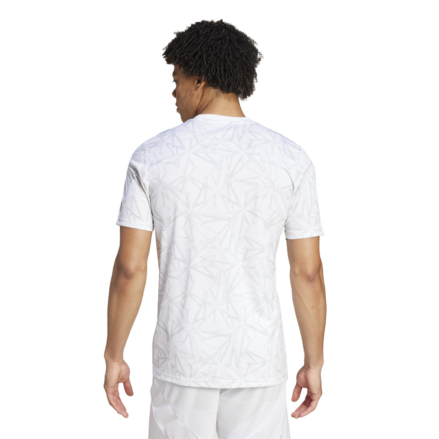 adidas Real Madrid Pre-Match Training Shirt 2024-2025 White Grey