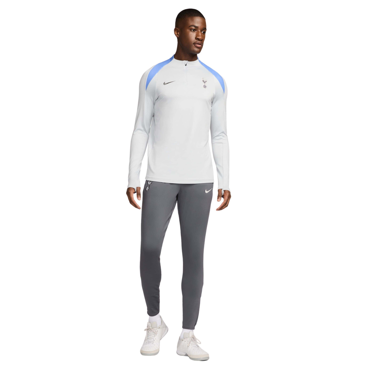 Nike Tottenham Hotspur Strike Tracksuit 1/4-Zip 2024-2025 Light Grey Dark Grey Blue