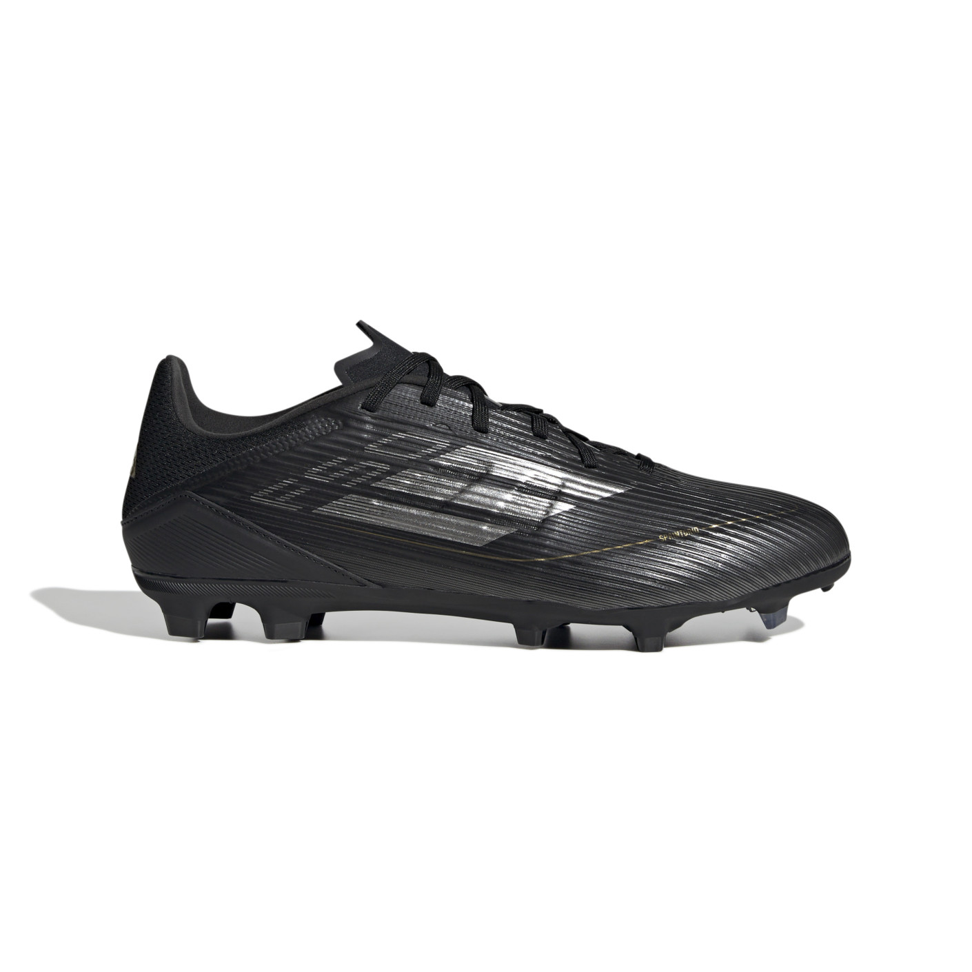 adidas F50 League Gras / Kunstgras Voetbalschoenen (MG) Zwart Grijs Goud