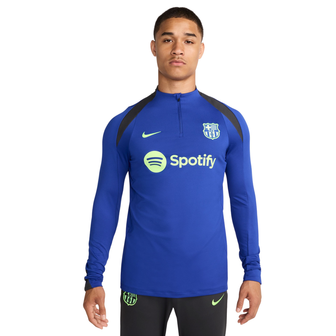 Nike FC Barcelona Strike Elite Trainingspak 1/4-Zip 2024-2025 Zwart Wit Rood Bl