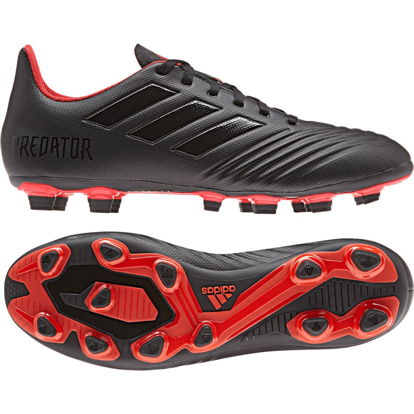 adidas PREDATOR 19.4 FxG Voetbalschoenen Zwart Rood