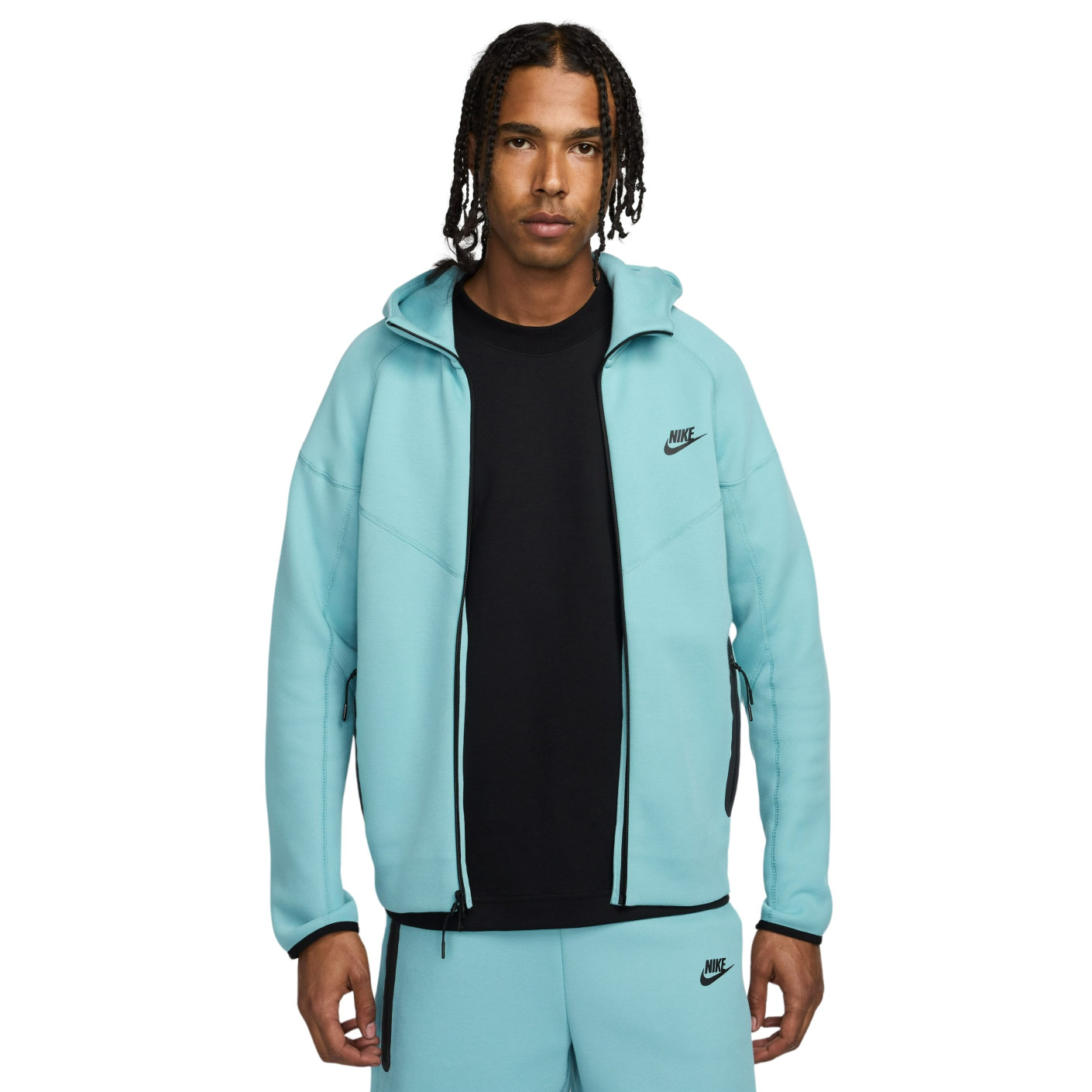 Nike Tech Fleece Sportswear Vest Turquoise Zwart