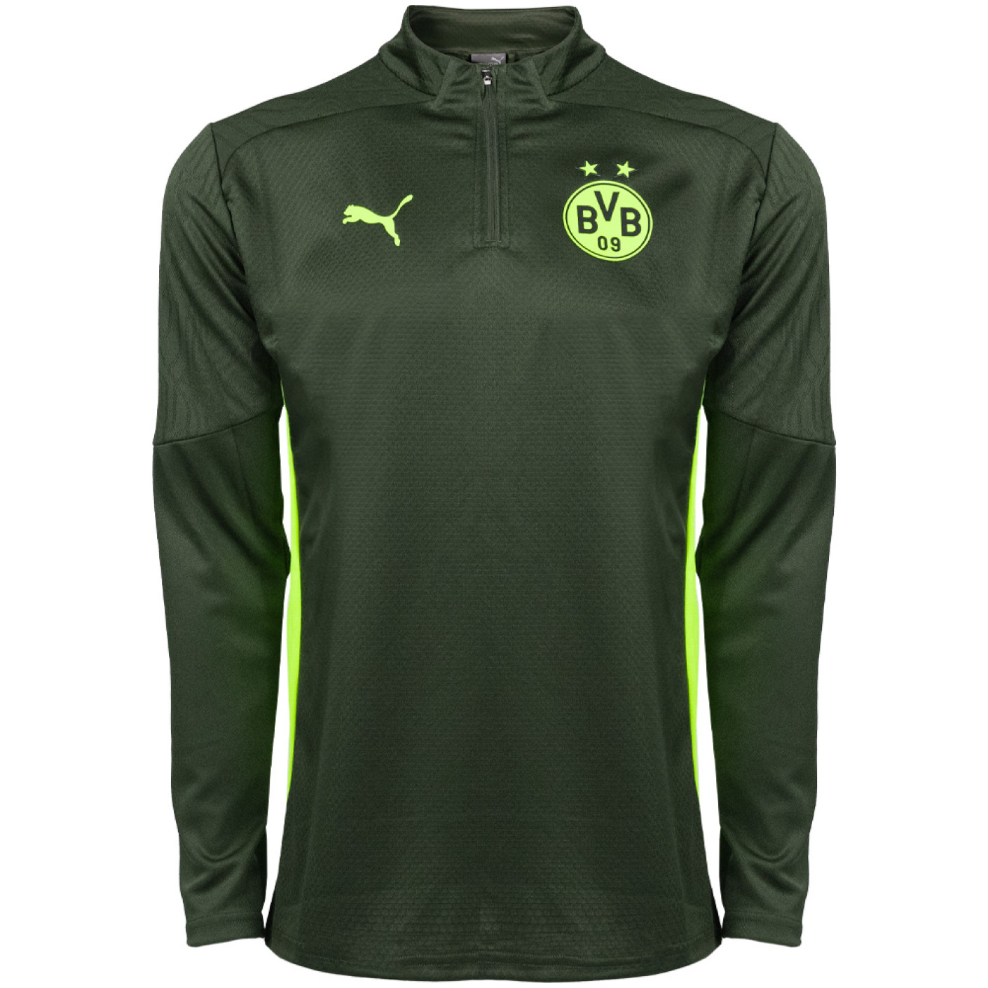 PUMA Borussia Dortmund Training sweater 1/4-Zip 2024-2025 Green Yellow