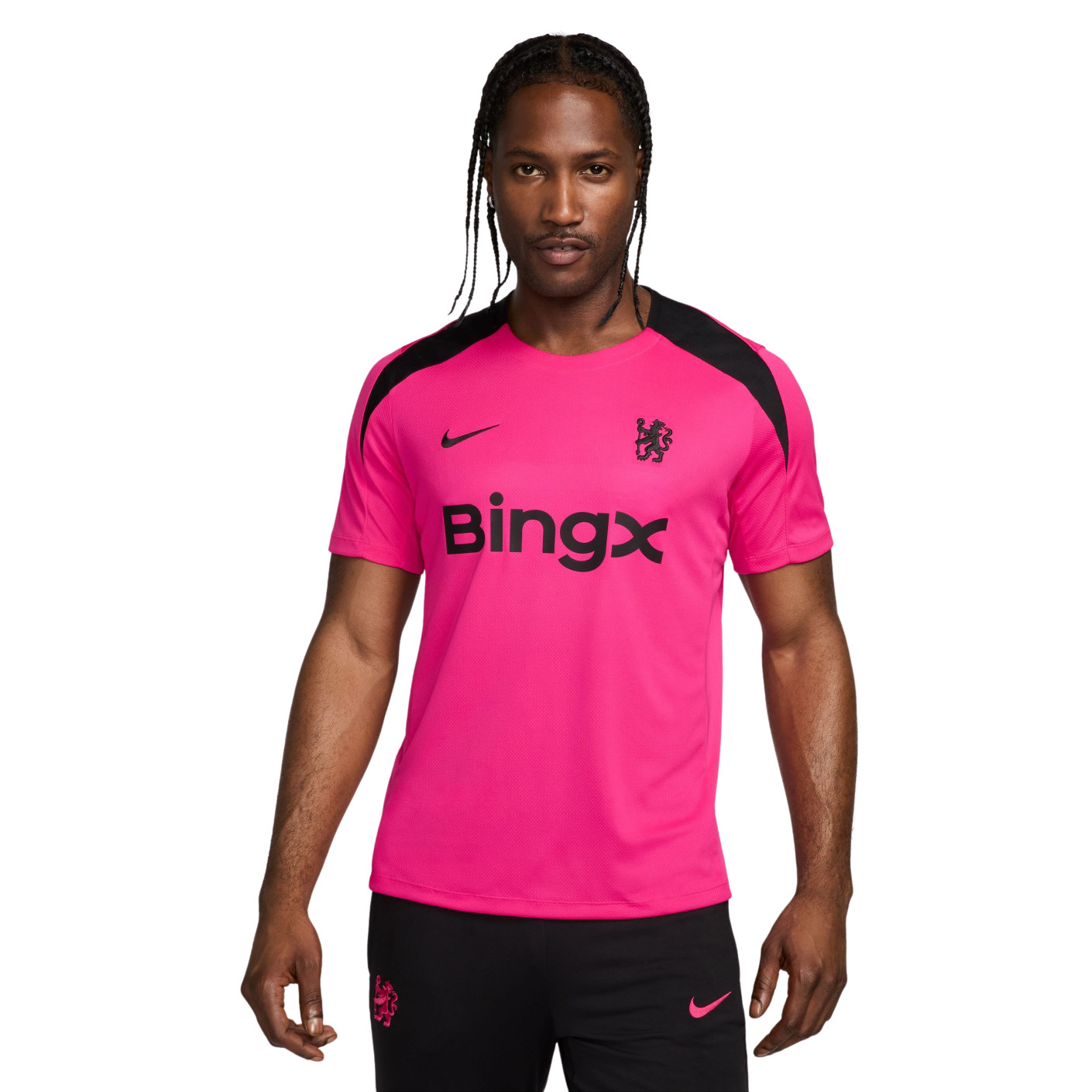 Nike Chelsea Strike Training Shirt 2024-2025 Pink Black