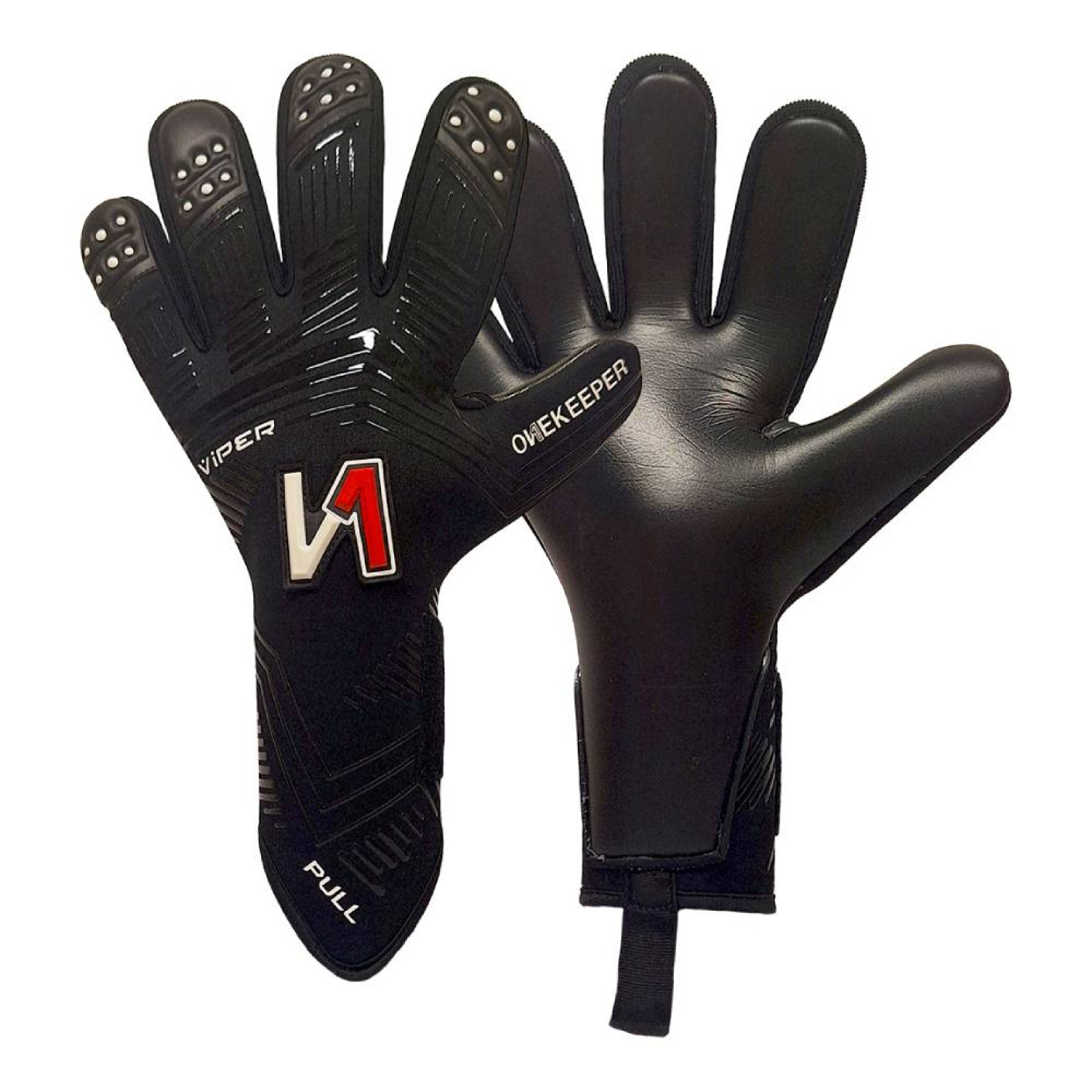 Onekeeper Viper Goalkeeper Gloves Black White Red