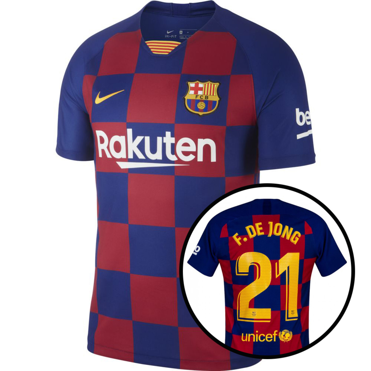 Nike FC Barcelona Thuisshirt 2019-2020 F. De Jong 21 Kids