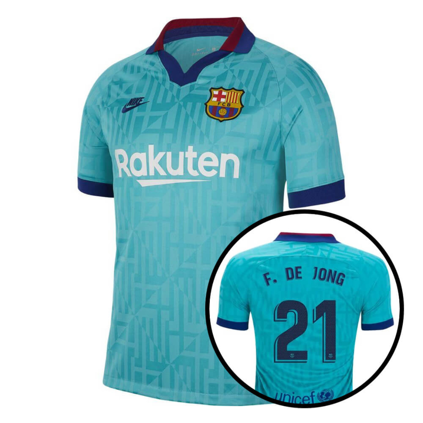 Nike FC Barcelona 3rd Shirt De Jong 21 2019-2020