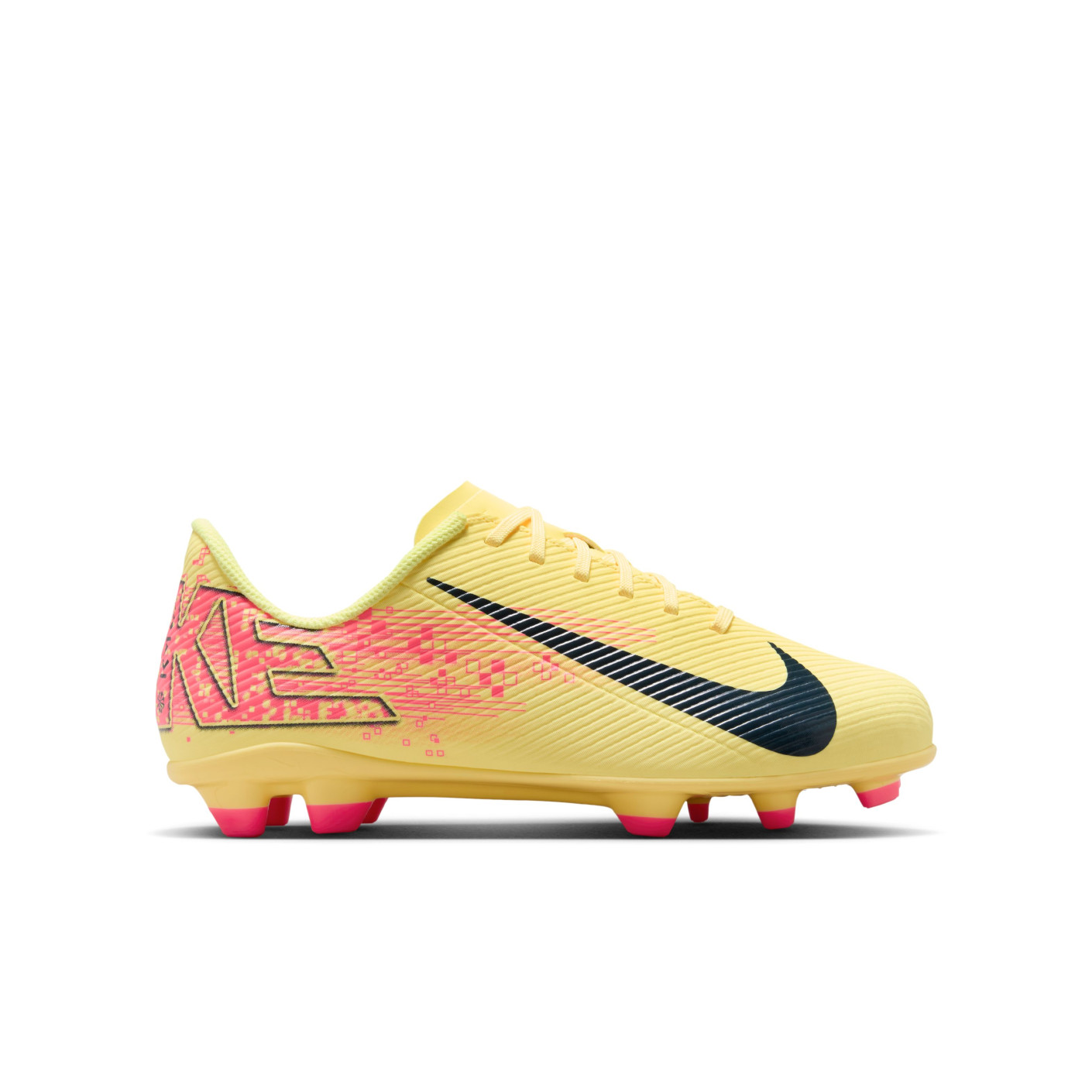 Nike Mercurial Vapor 16 Mbappé Club Gras / Kunstgras Voetbalschoenen (MG) Kids Geel Roze Oranje