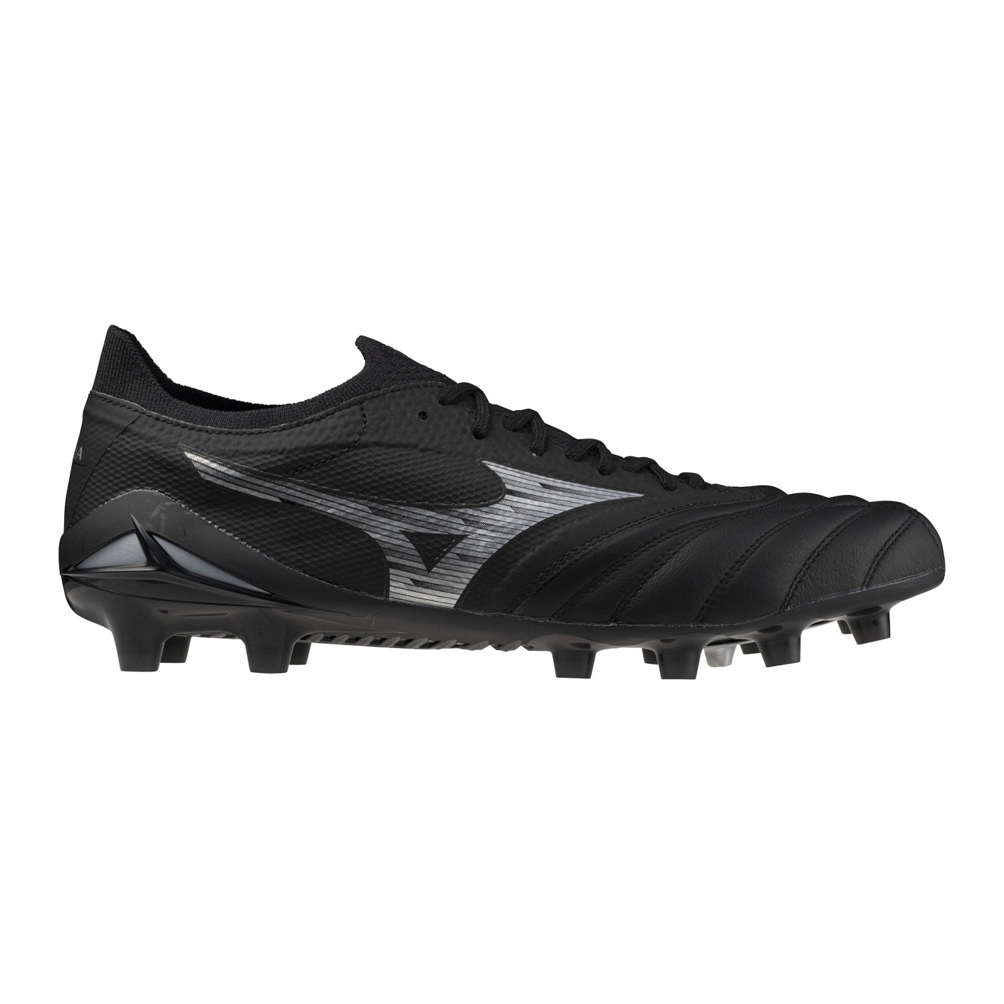 Mizuno Morelia Neo IV Beta Elite Grass Football Shoes (FG) Black Silver
